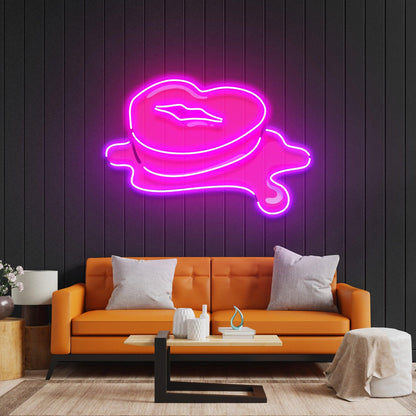 Lip Butter Led Neon Acrylic Artwork