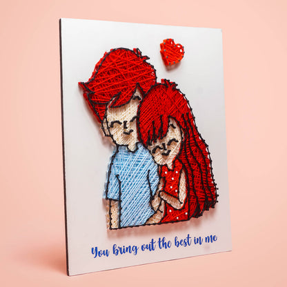 Couples String Art Board - The Best In Me