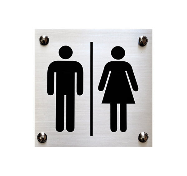 Restroom Men Women Sign Board – Laser Cut Studio