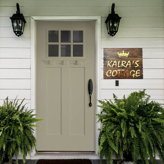 Rustic Wooden Name Plate