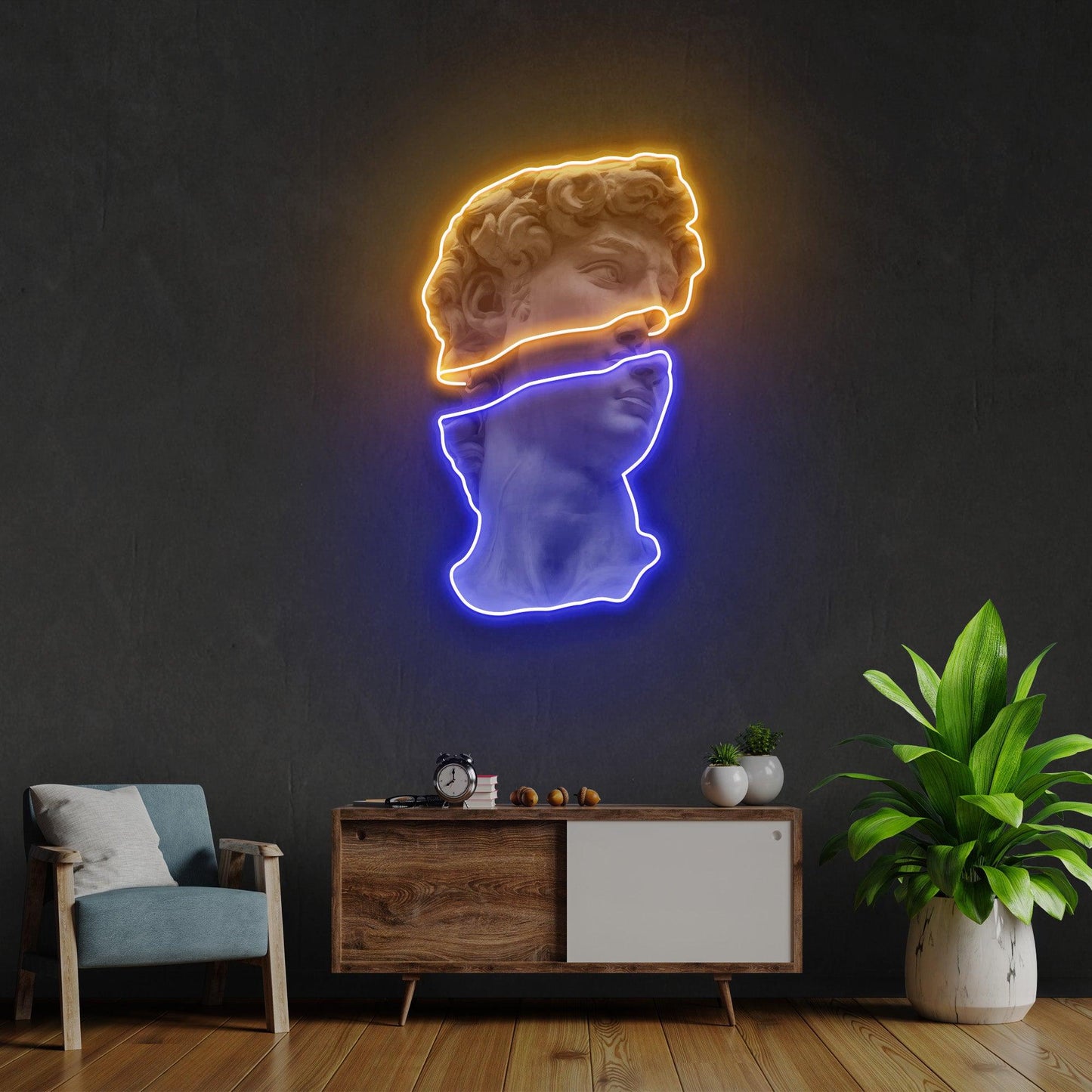 Statue of David Led Neon Acrylic Artwork