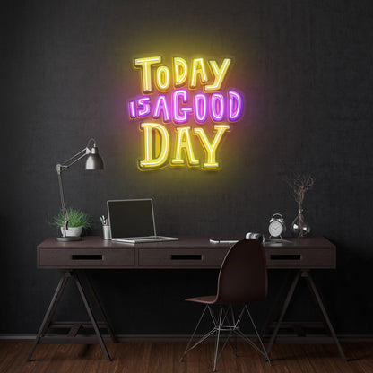 Today Is A Good Day Led Neon Acrylic Artwork