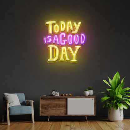 Today Is A Good Day Led Neon Acrylic Artwork