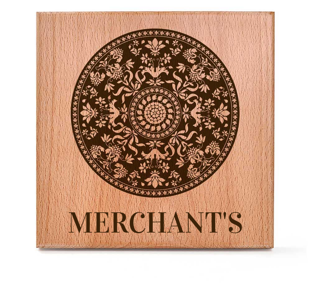 Mandala (Bidri) - Wooden Name Plate