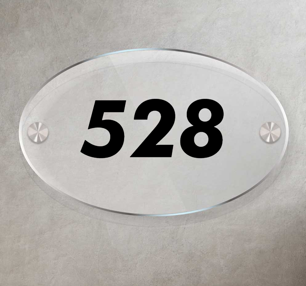 Ovalica - House Number Sign