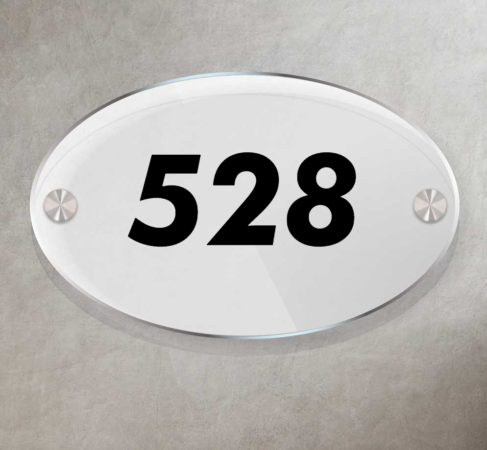 Ovalica - House Number Sign