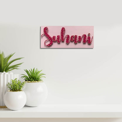 Personalised String Art Name Plate