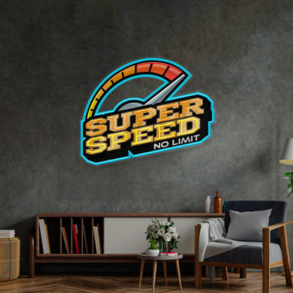 Super Speed LED Neon Sign Light Pop Art