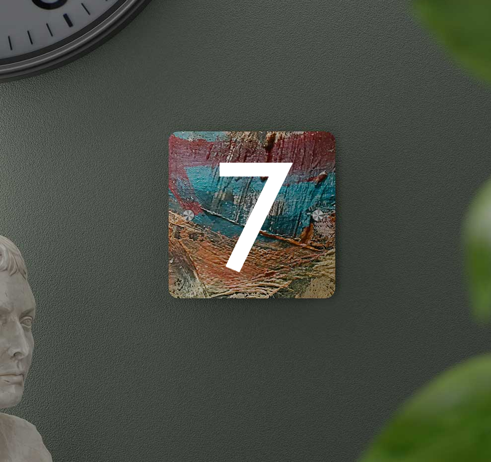 Impasto - Contemporary House Number/Name Sign